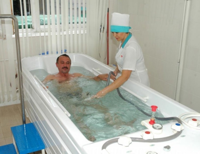 Подводный душ-массаж - Оздоровительные услуги - Санаторий «Здоровье» Железноводск